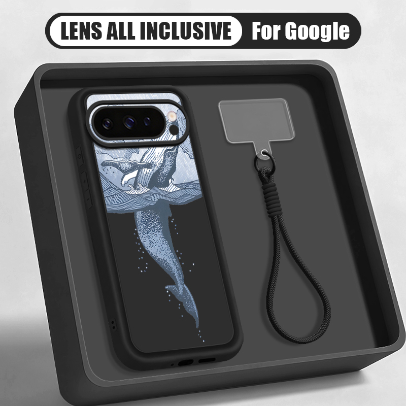 Google Pixel 9 Pro - Capa de Silicone Macia com Estampa