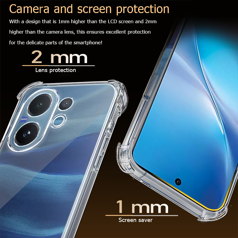 Capa de telefone transparente  - Vivo V40 avaliação e preço